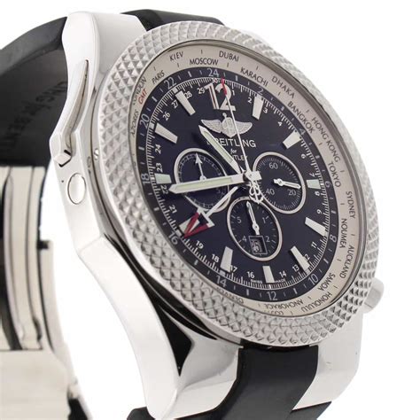 breitling bentley motors gmt special edition chrono steel|Breitling Bentley GMT Steel .